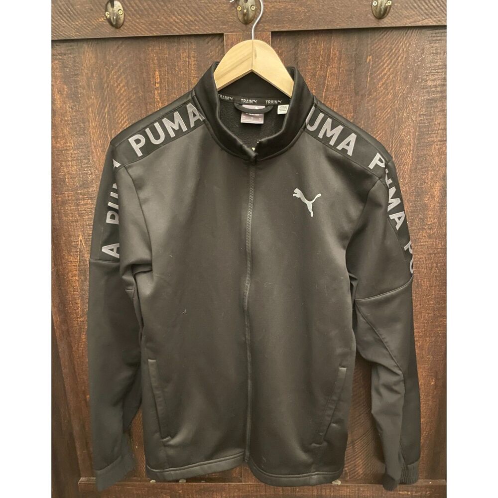 Puma Train Black Full Zip Track Jacket Women’s Small Athletic Athleisure